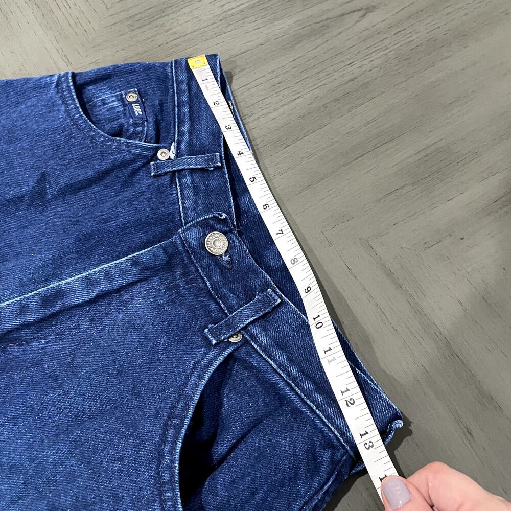 Lee Size 10 Jeans Vintage Super High Waist Dark Wash Made in USA Tapered Cotton - Picture 11 of 14